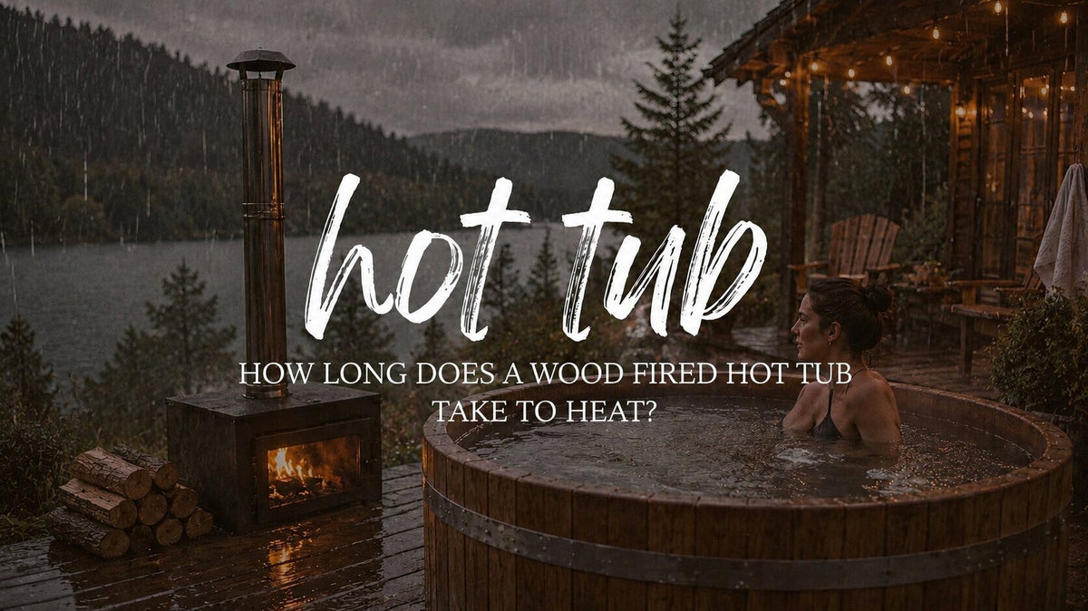 How long does a wood fired hot tub take to heat