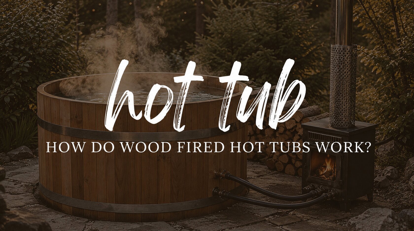How do wood fired hot tubs work