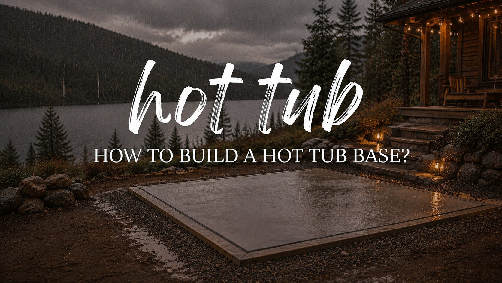 How to Build a Hot Tub Base