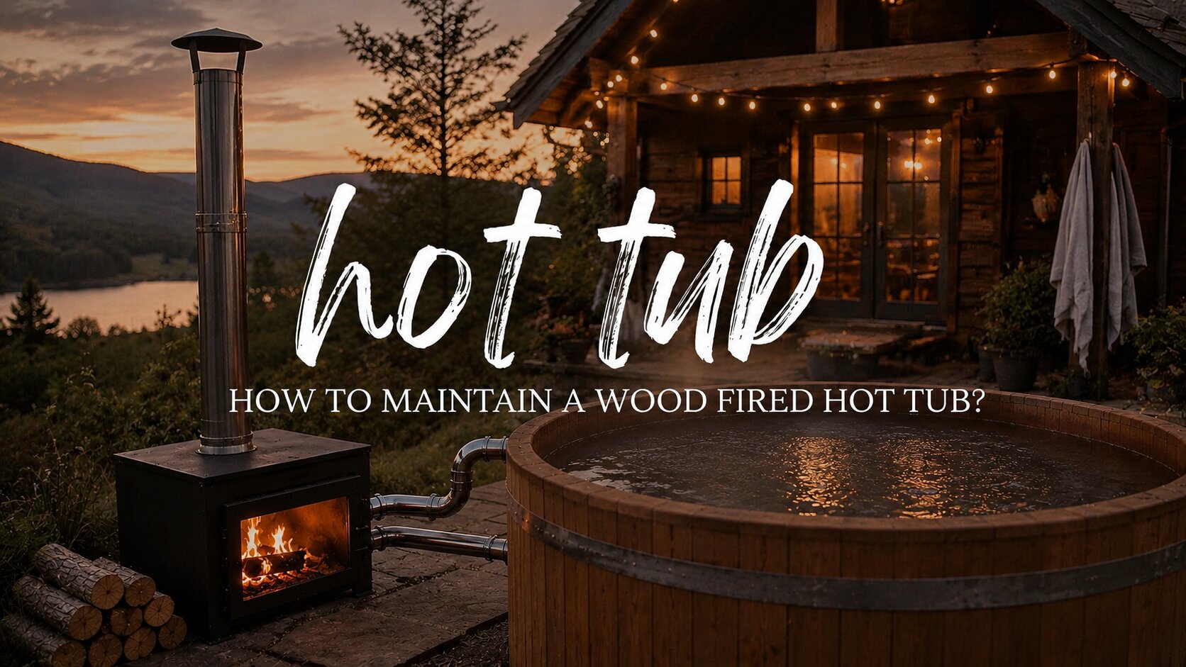 How to maintain a wood fired hot tub