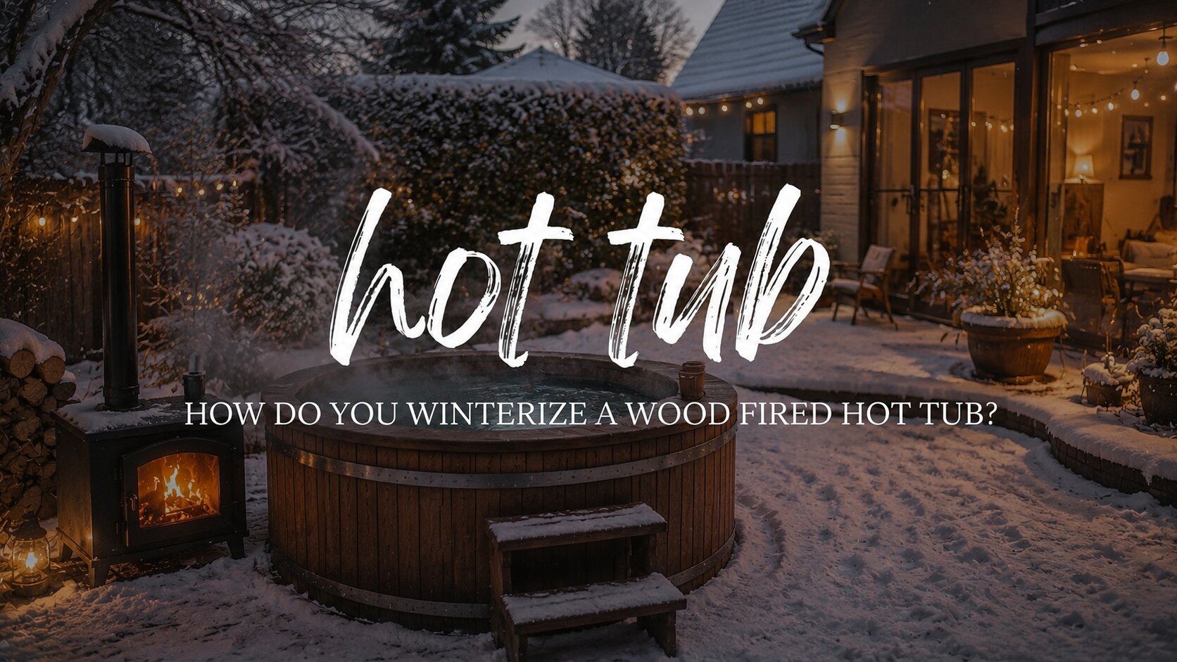 Winterizing your wood fired hot tub